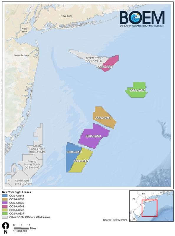 BOEM Completes Environmental Assessment for Offshore Wind Projects in New York Bight 