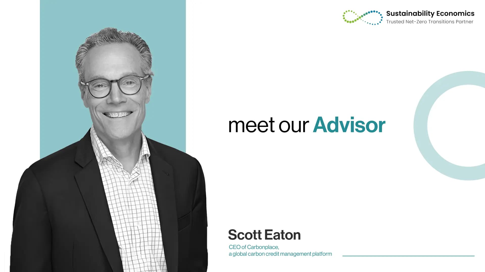 Scott Eaton Joins Sustainability Economics’ Advisory Board