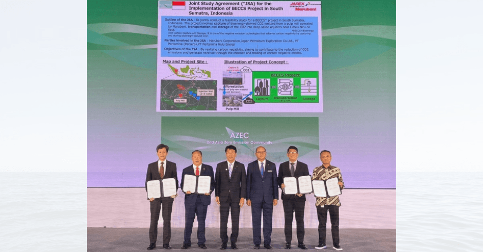 JAPEX, Marubeni, and Pertamina Launch Joint Study on BECCS in Indonesia