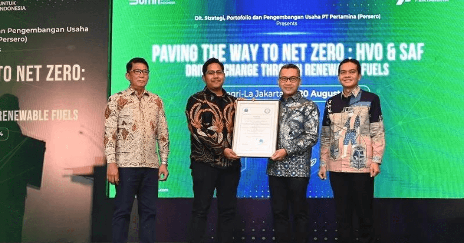 Pertamina Patra Niaga Secures ISCC Certification for Sustainable Aviation Fuel
