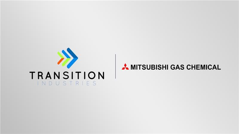 Transition Industries and Mitsubishi Gas Chemical Partner for Sustainable Methanol