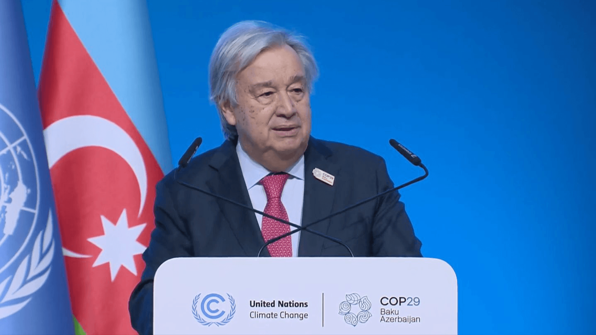 Guterres Calls for Urgent Action on Climate Finance at COP29 in Baku