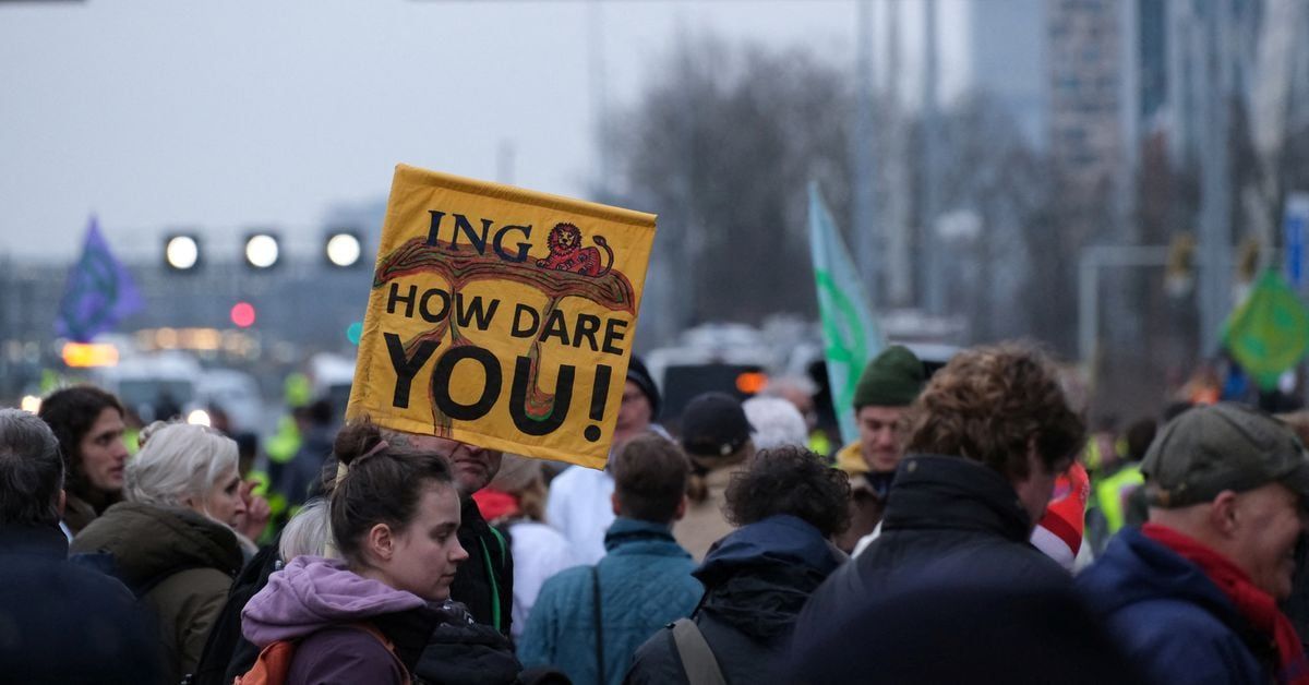 ING faces public outcry as climate activists block highway in Amsterdam
