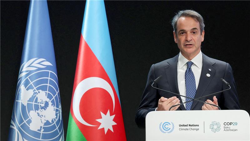 Greek PM Highlights Need for Balanced Green Transition and Climate Resilience at COP29