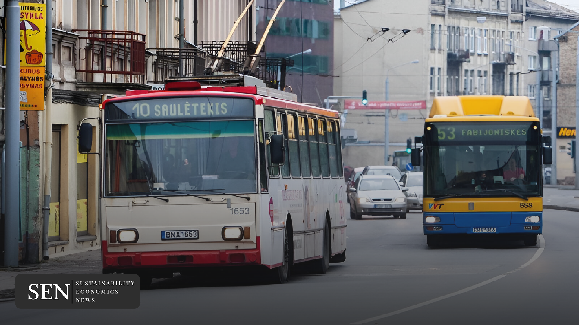 green public transport Vilnius