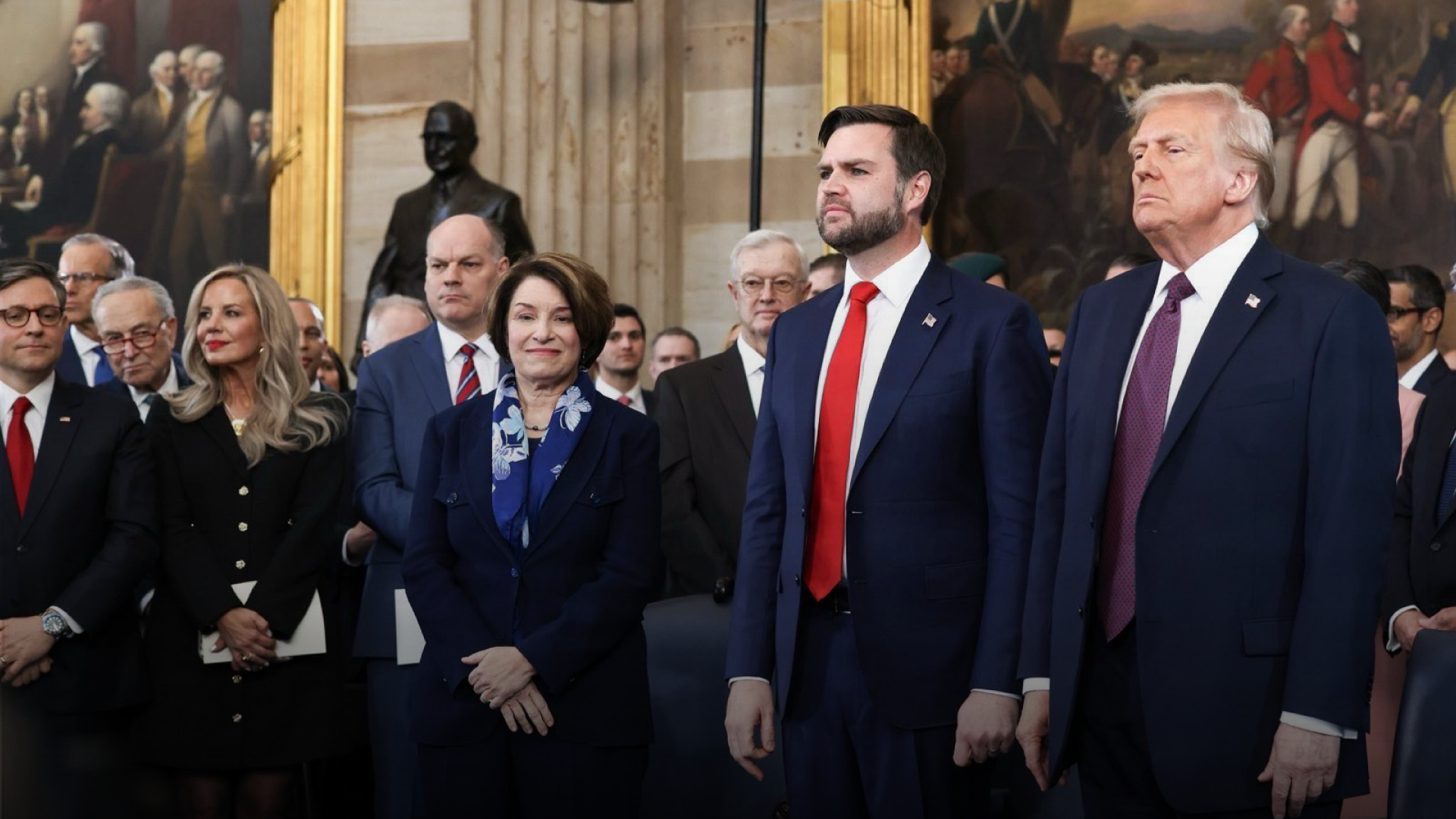 US Vice President JD Vance taking oath alongside US President Donald Trump (Image Source: X/ @VP)