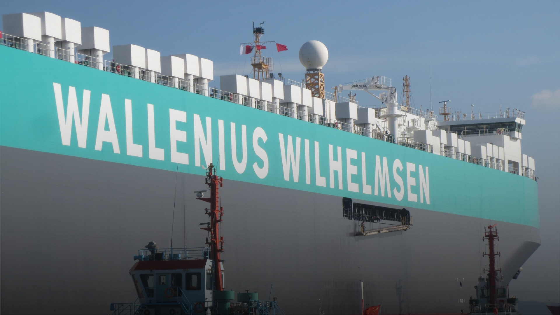 Wallenius Wilhelmsen conducts its first Bio Bunker B24 bunkering in Yokohama, reinforcing its commitment to sustainable shipping and emission reductions. (Image Credits: Wallenius Wilhelmsen)