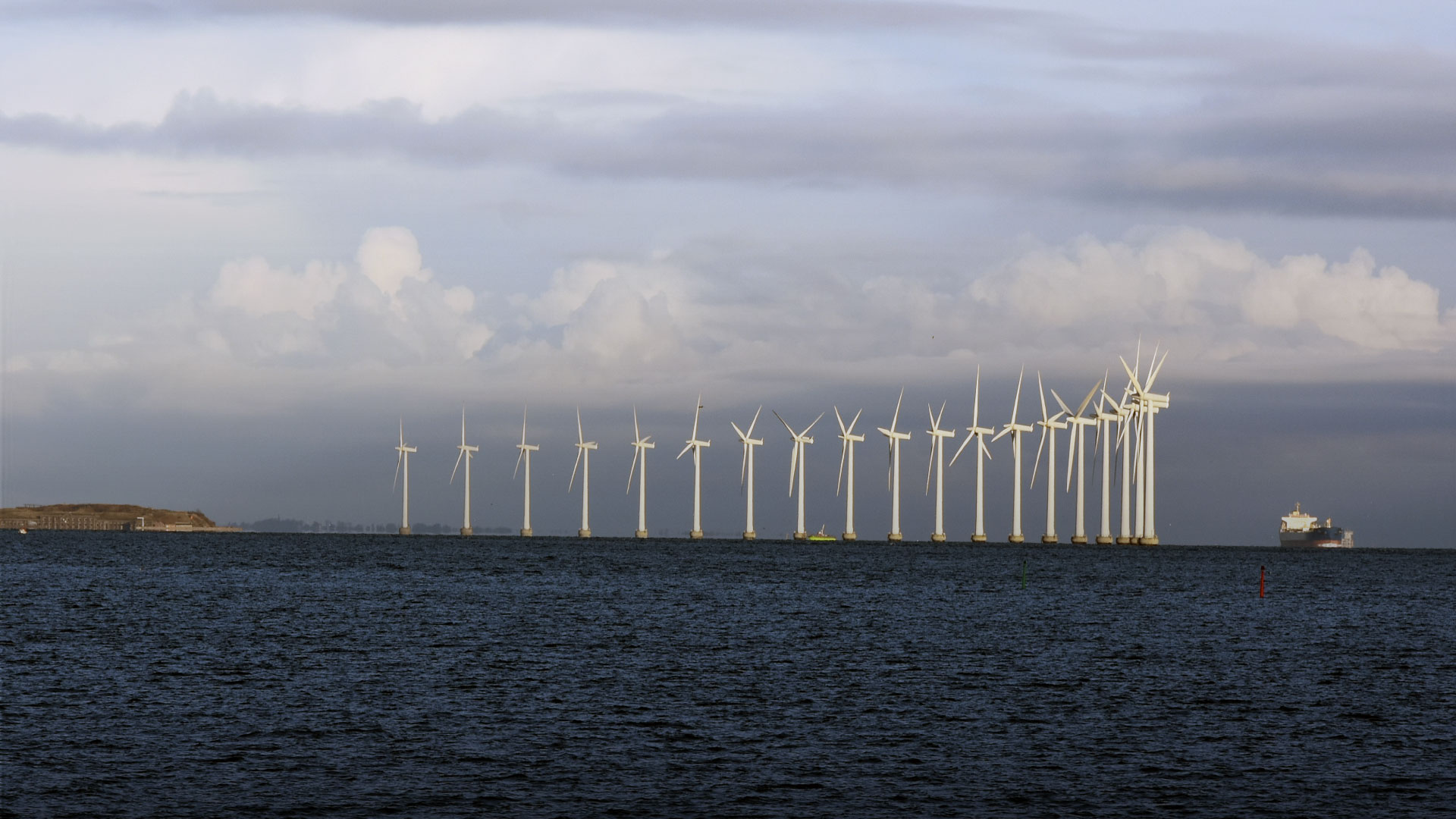 Image of an offshore wind farm used to represent Seagreen Phase 1.